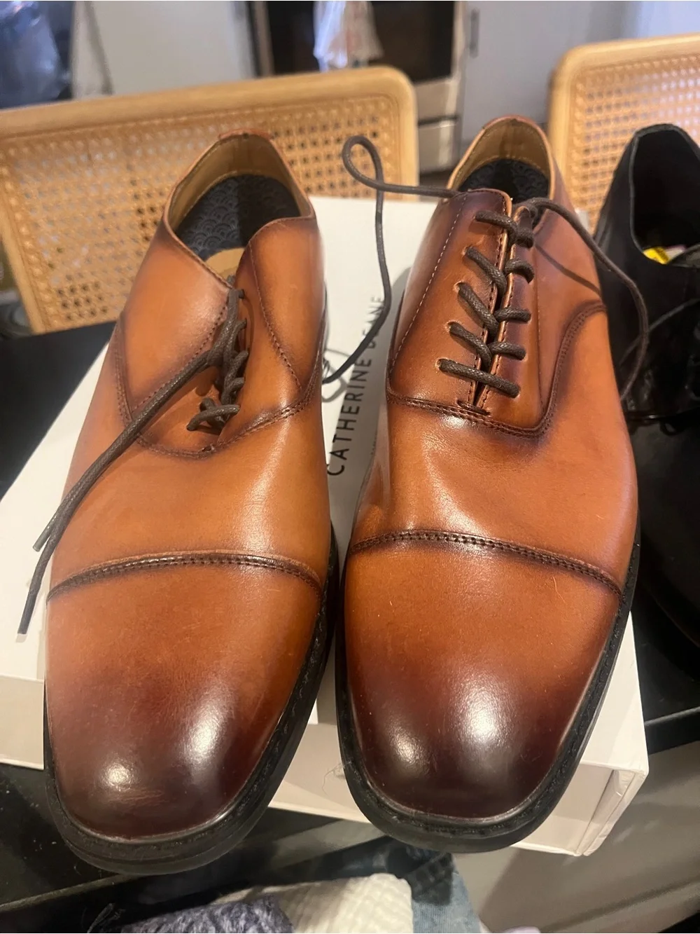 Men's Brown Leather Dress Shoes